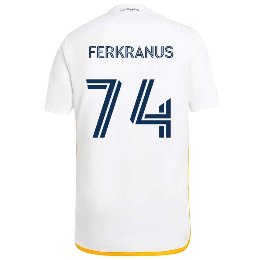 Criança Camisola Marcus Ferkranus #74 Branco Amarelo Principal 2024/25 Camisa Brasil