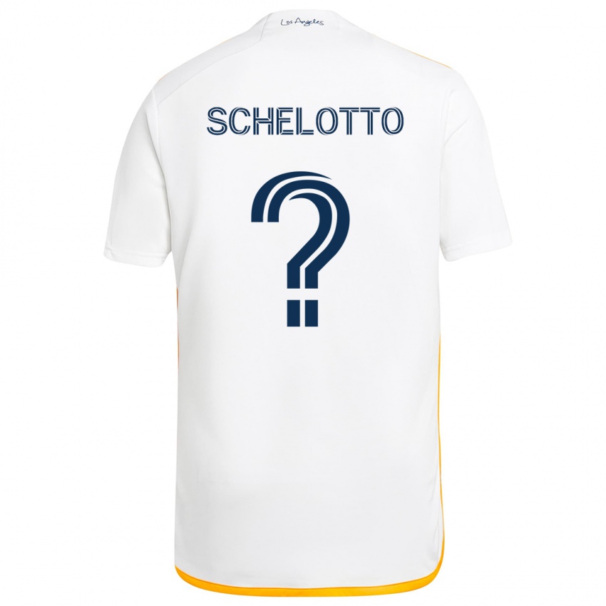 Criança Camisola Nicolas Barros Schelotto #0 Branco Amarelo Principal 2024/25 Camisa Brasil