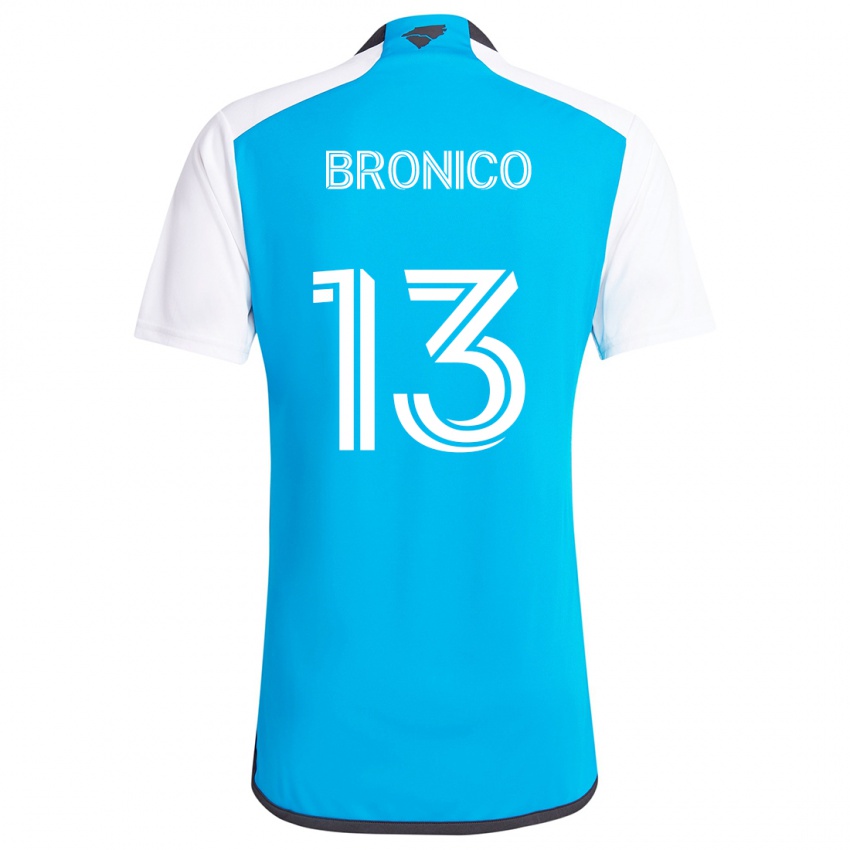 Criança Camisola Brandt Bronico #13 Branco Azulado Principal 2024/25 Camisa Brasil