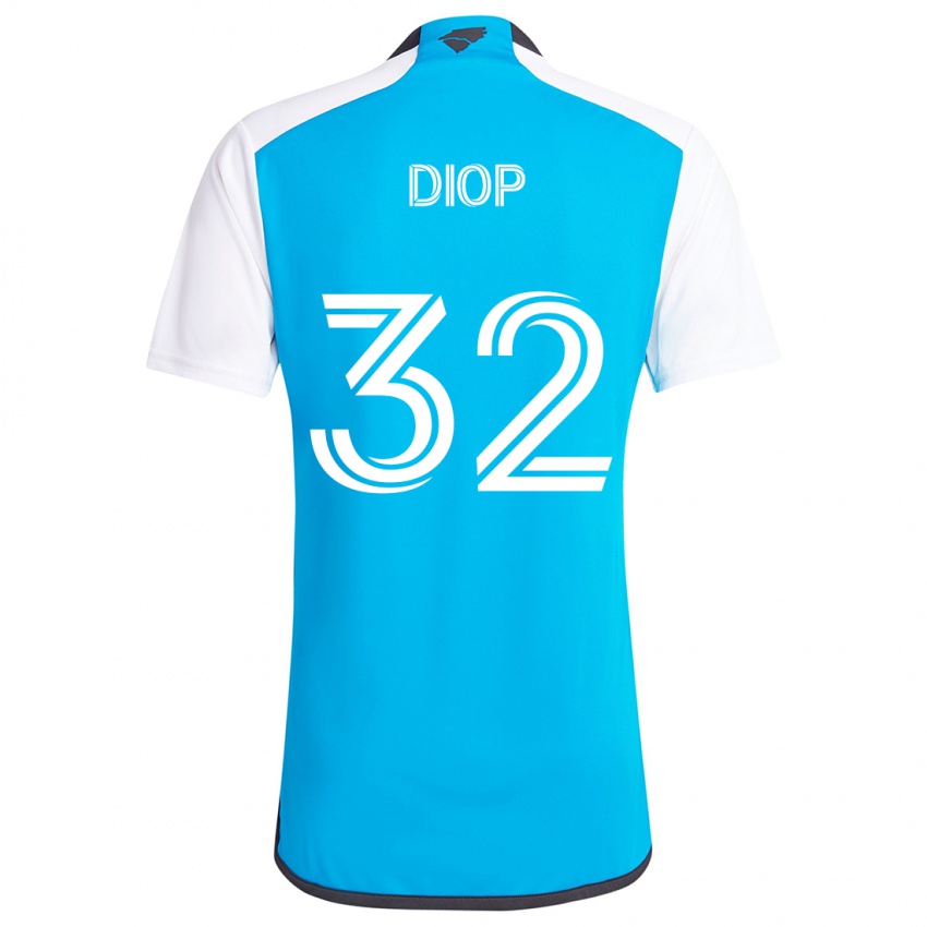 Criança Camisola Hamady Diop #32 Branco Azulado Principal 2024/25 Camisa Brasil