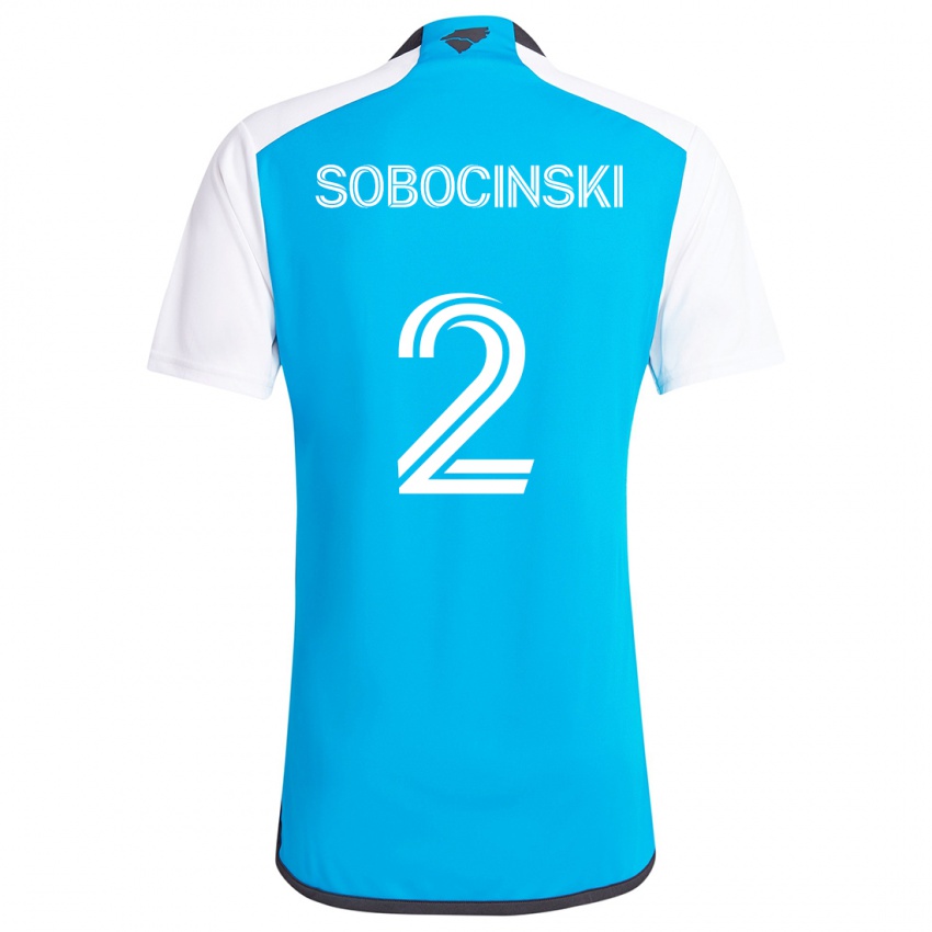 Criança Camisola Jan Sobocinski #2 Branco Azulado Principal 2024/25 Camisa Brasil