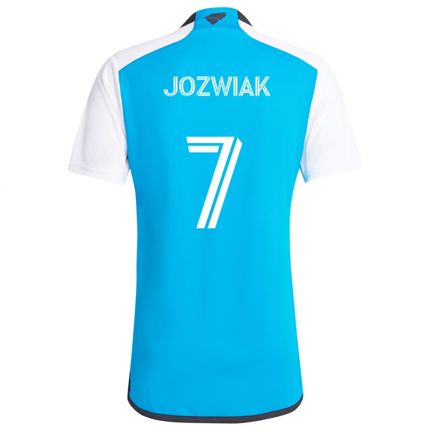 Criança Camisola Kamil Józwiak #7 Branco Azulado Principal 2024/25 Camisa Brasil