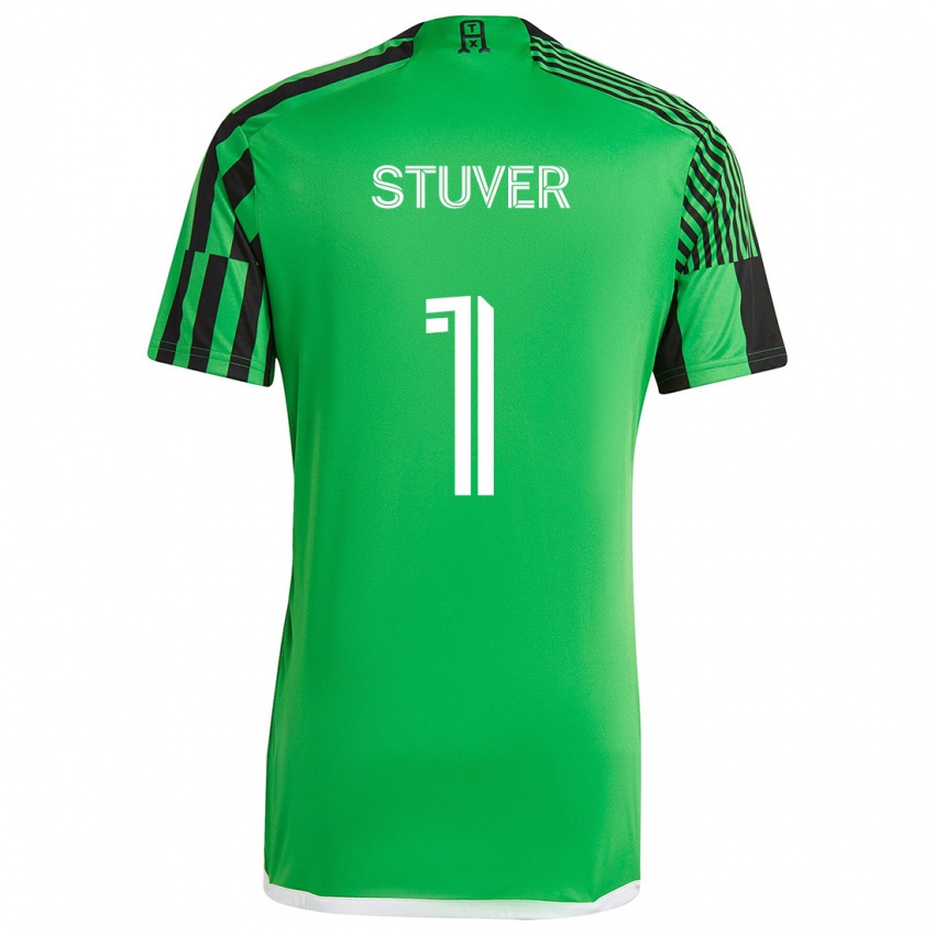 Criança Camisola Brad Stuver #1 Verde Preto Principal 2024/25 Camisa Brasil