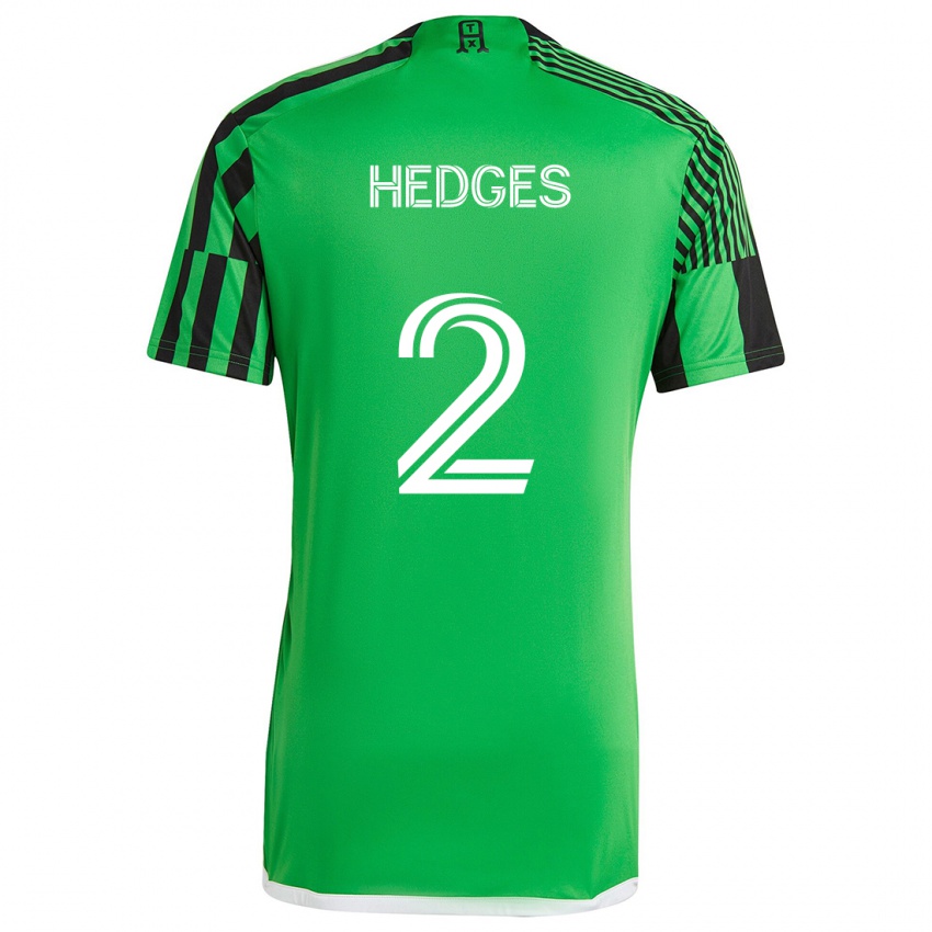 Criança Camisola Matt Hedges #2 Verde Preto Principal 2024/25 Camisa Brasil