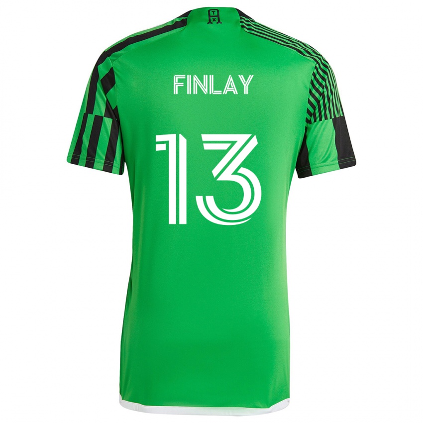 Criança Camisola Ethan Finlay #13 Verde Preto Principal 2024/25 Camisa Brasil