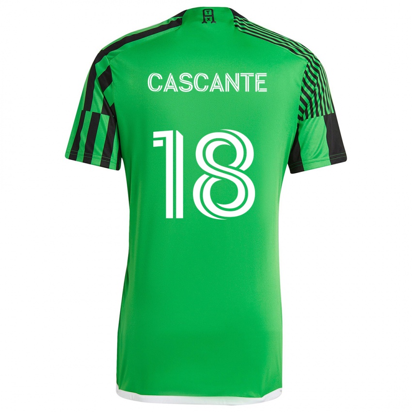 Criança Camisola Julio Cascante #18 Verde Preto Principal 2024/25 Camisa Brasil