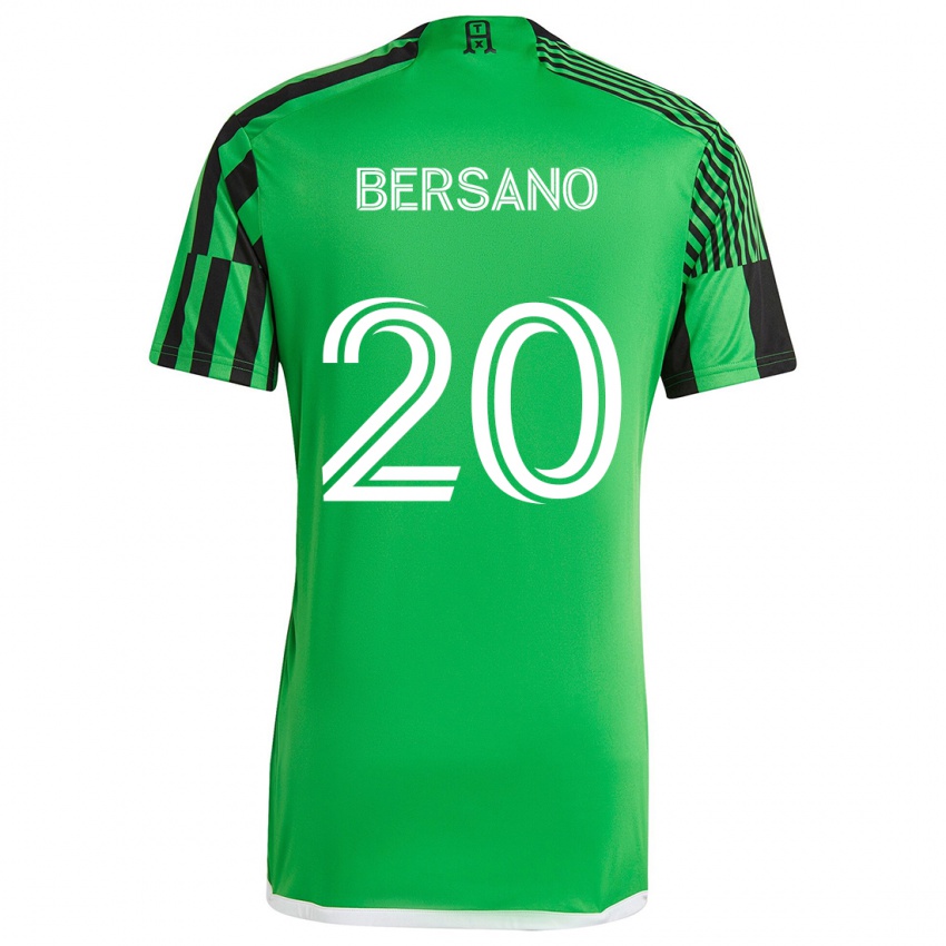 Criança Camisola Matt Bersano #20 Verde Preto Principal 2024/25 Camisa Brasil