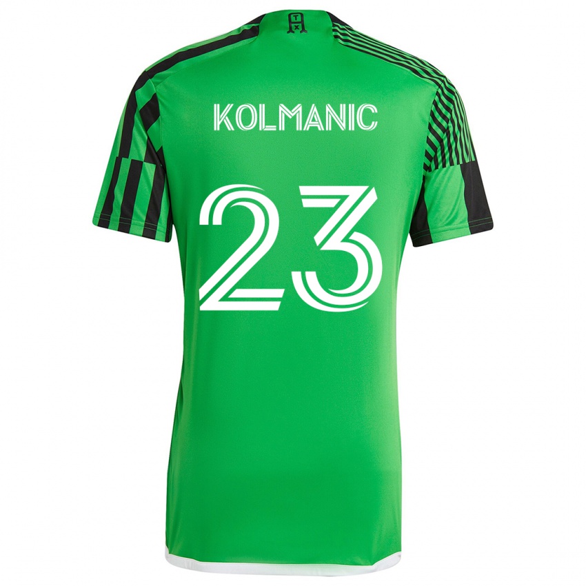 Criança Camisola Zan Kolmanic #23 Verde Preto Principal 2024/25 Camisa Brasil