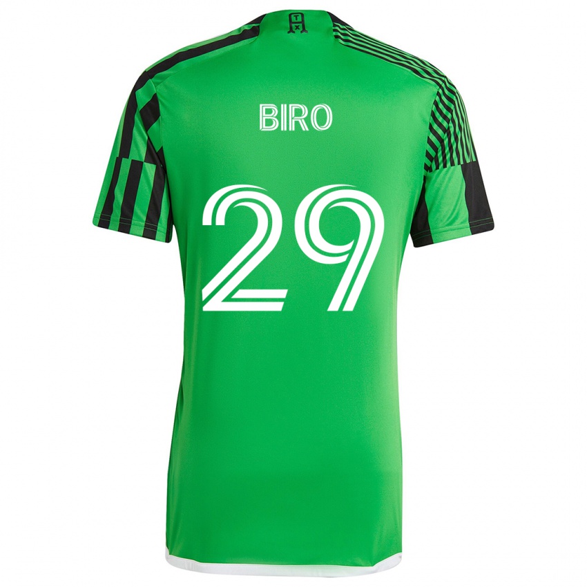 Criança Camisola Guilherme Biro #29 Verde Preto Principal 2024/25 Camisa Brasil