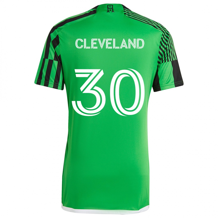 Criança Camisola Stefan Cleveland #30 Verde Preto Principal 2024/25 Camisa Brasil