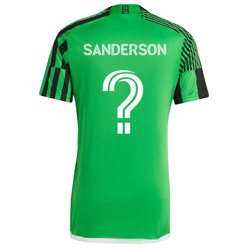 Criança Camisola Spencer Sanderson #0 Verde Preto Principal 2024/25 Camisa Brasil