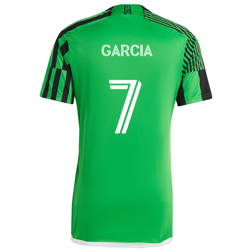 Criança Camisola Anthony García #7 Verde Preto Principal 2024/25 Camisa Brasil