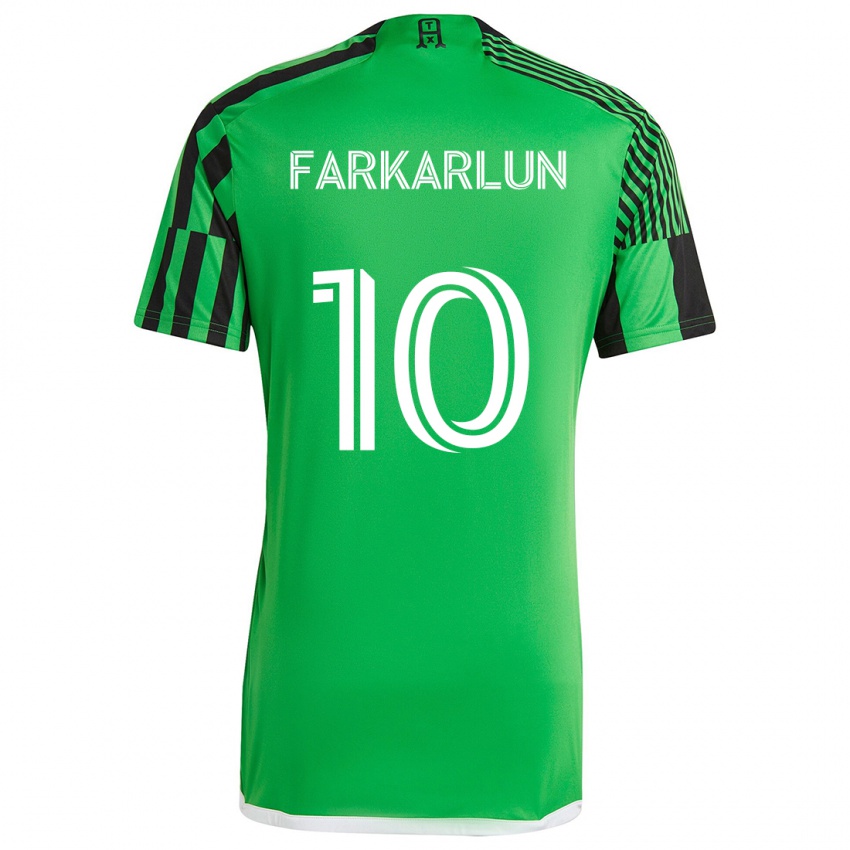 Criança Camisola Jimmy Farkarlun #10 Verde Preto Principal 2024/25 Camisa Brasil