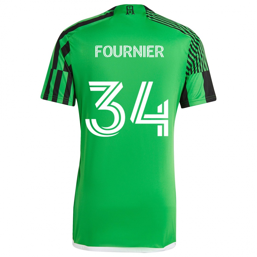 Criança Camisola Drake Fournier #34 Verde Preto Principal 2024/25 Camisa Brasil