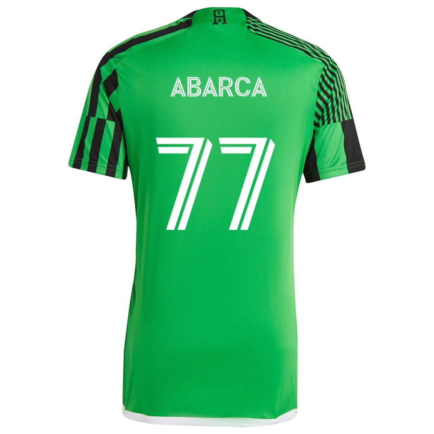 Criança Camisola Diego Abarca #77 Verde Preto Principal 2024/25 Camisa Brasil