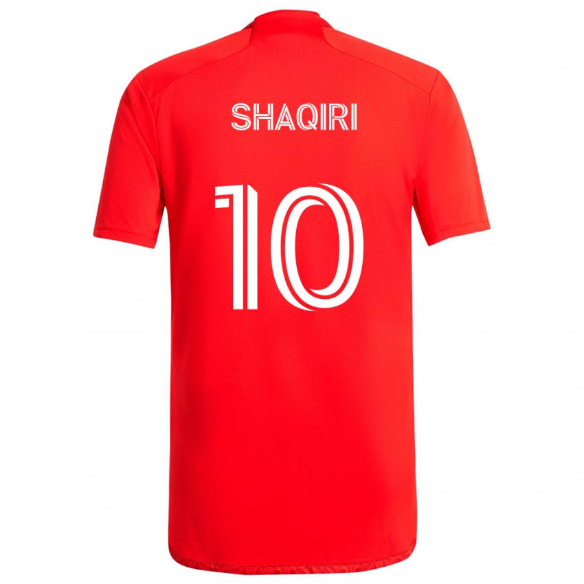 Criança Camisola Xherdan Shaqiri #10 Vermelho Branco Principal 2024/25 Camisa Brasil