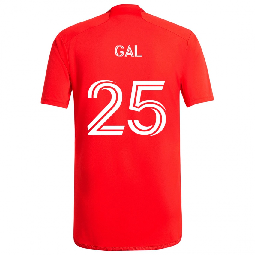 Criança Camisola Jeff Gal #25 Vermelho Branco Principal 2024/25 Camisa Brasil