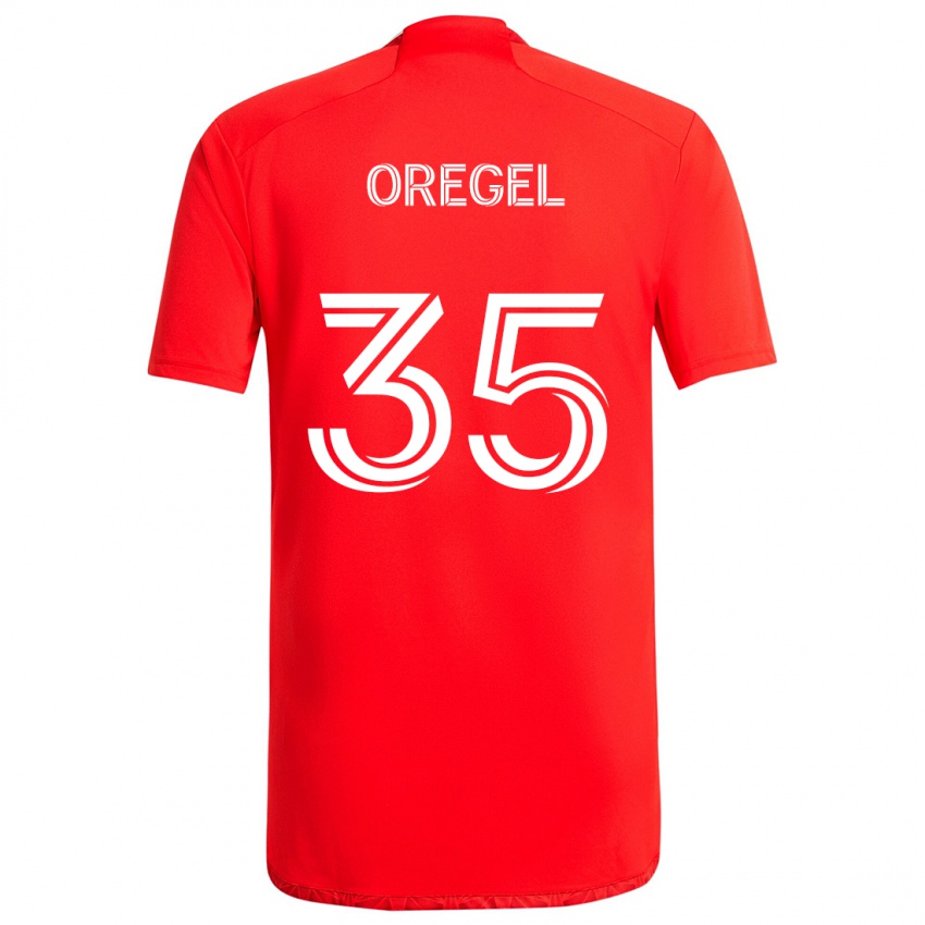 Criança Camisola Sergio Oregel #35 Vermelho Branco Principal 2024/25 Camisa Brasil