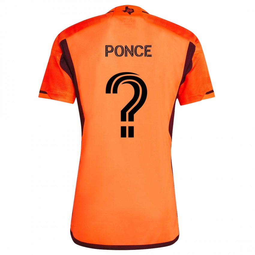 Criança Camisola Ezequiel Ponce #0 Laranja Preto Principal 2024/25 Camisa Brasil