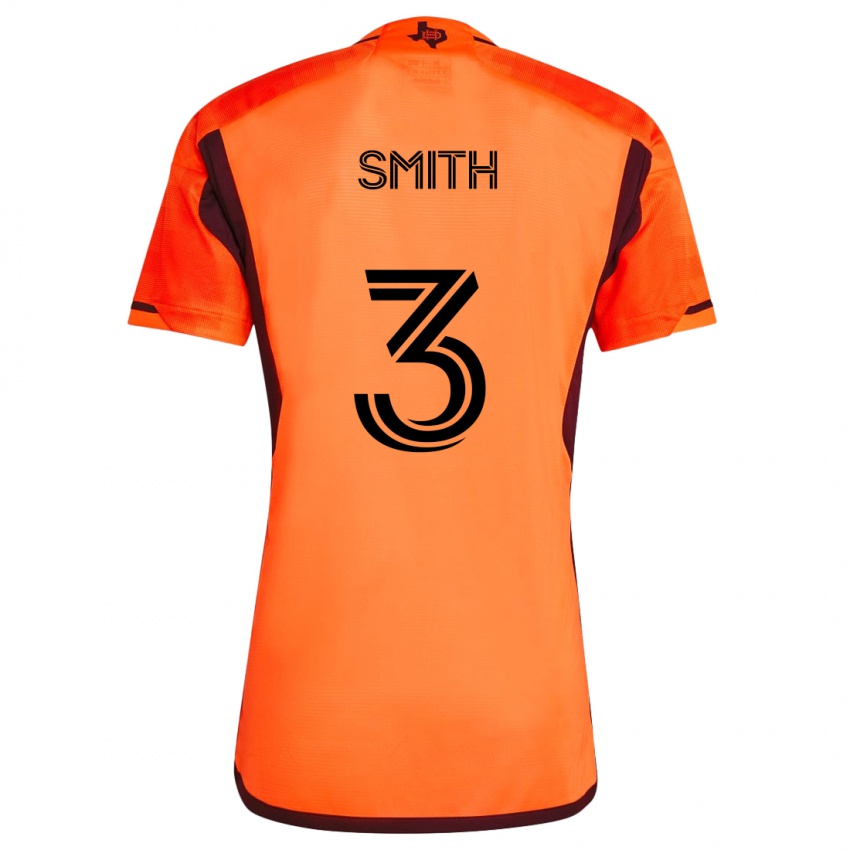 Criança Camisola Brad Smith #3 Laranja Preto Principal 2024/25 Camisa Brasil