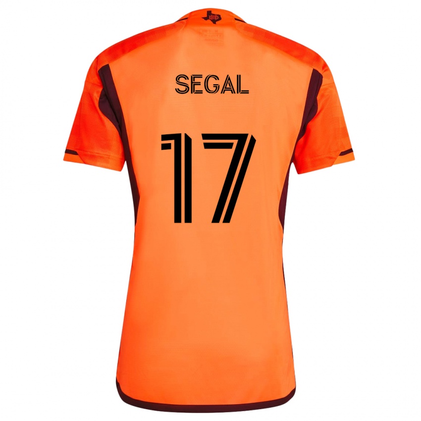 Criança Camisola Gabriel Segal #17 Laranja Preto Principal 2024/25 Camisa Brasil