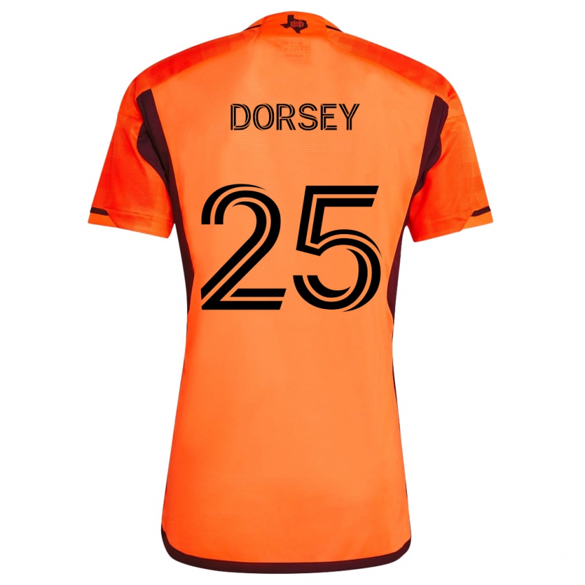 Criança Camisola Griffin Dorsey #25 Laranja Preto Principal 2024/25 Camisa Brasil