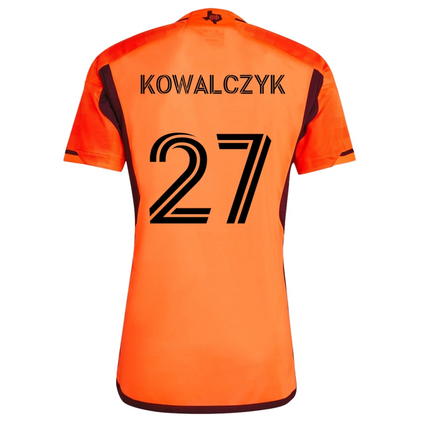 Criança Camisola Sebastian Kowalczyk #27 Laranja Preto Principal 2024/25 Camisa Brasil