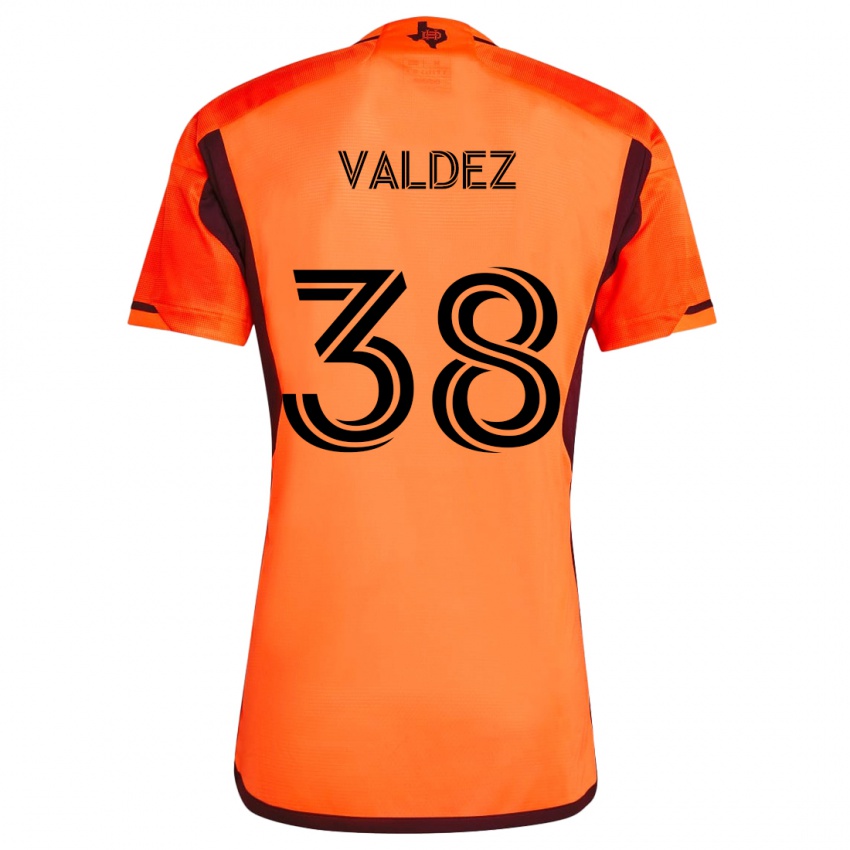 Criança Camisola Xavier Valdez #38 Laranja Preto Principal 2024/25 Camisa Brasil