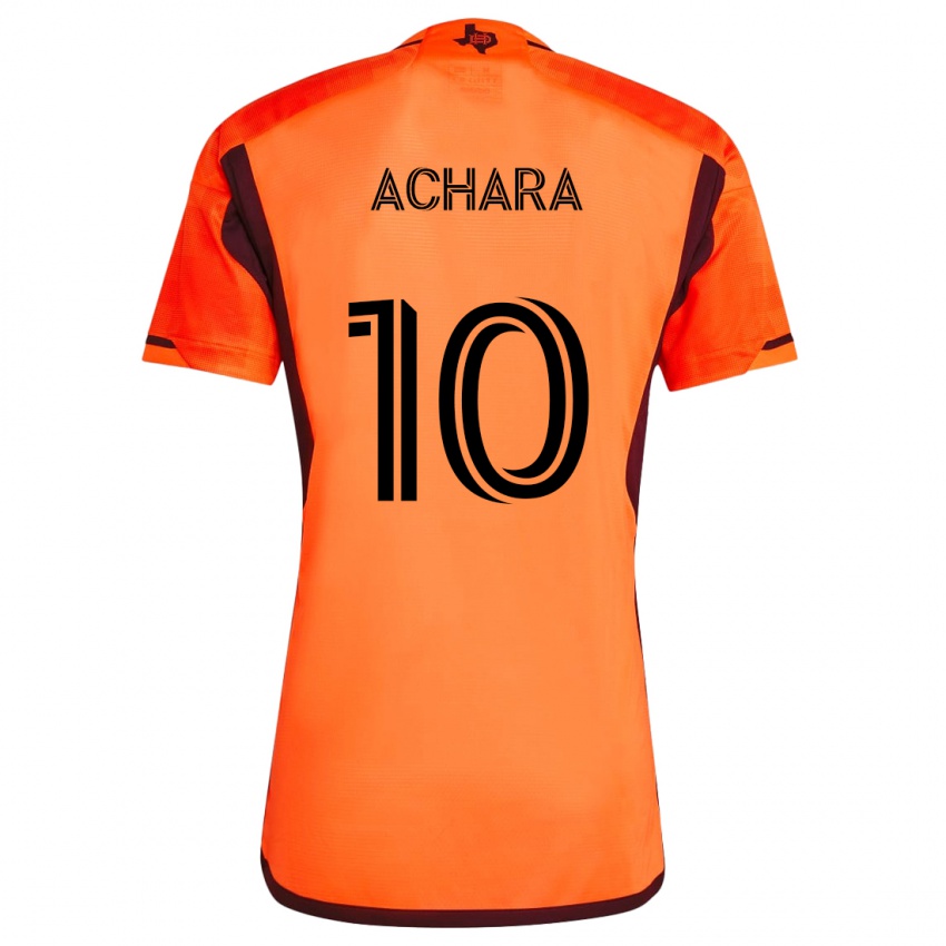 Criança Camisola Ifunanyachi Achara #10 Laranja Preto Principal 2024/25 Camisa Brasil