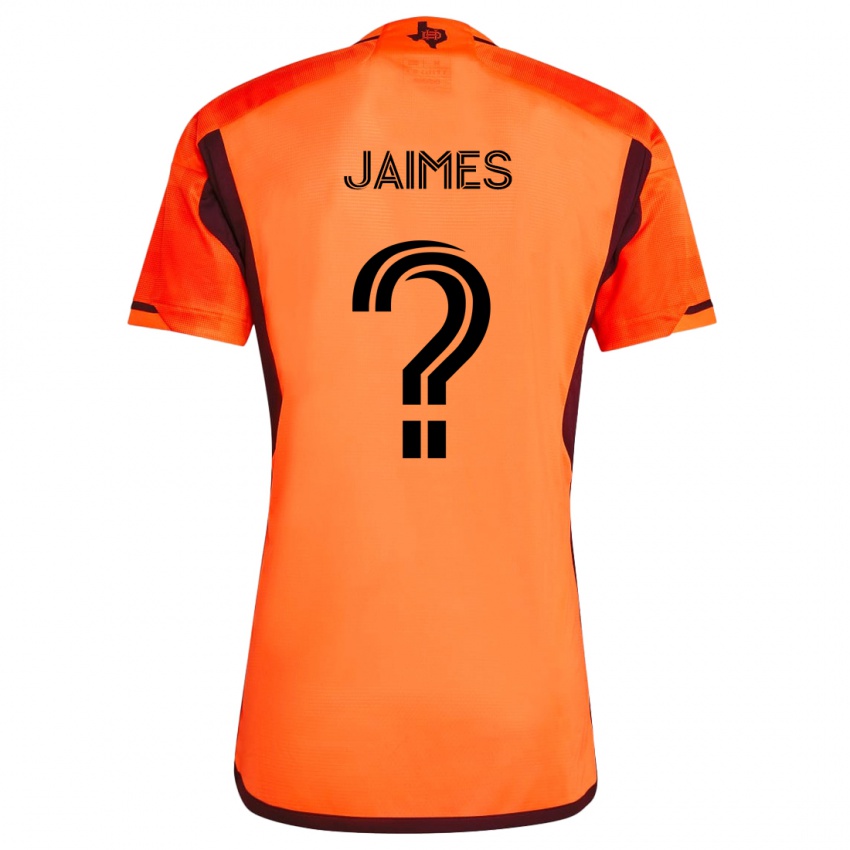 Criança Camisola Angel Jaimes #0 Laranja Preto Principal 2024/25 Camisa Brasil