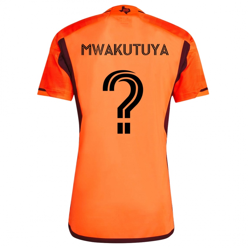 Criança Camisola Isaac Mwakutuya #0 Laranja Preto Principal 2024/25 Camisa Brasil