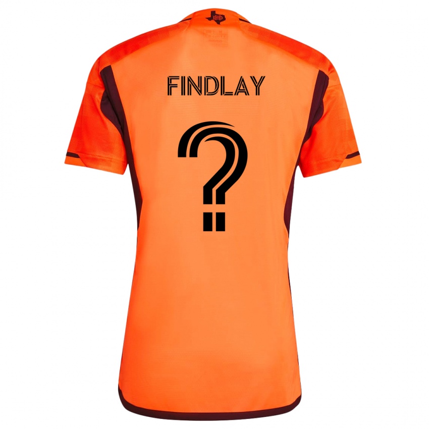 Criança Camisola Maddox Findlay #0 Laranja Preto Principal 2024/25 Camisa Brasil