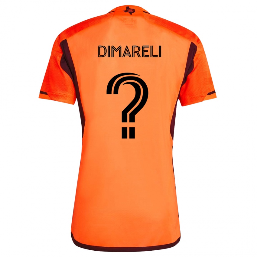 Criança Camisola Mattheo Dimareli #0 Laranja Preto Principal 2024/25 Camisa Brasil