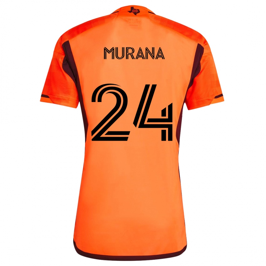 Criança Camisola Mujeeb Murana #24 Laranja Preto Principal 2024/25 Camisa Brasil