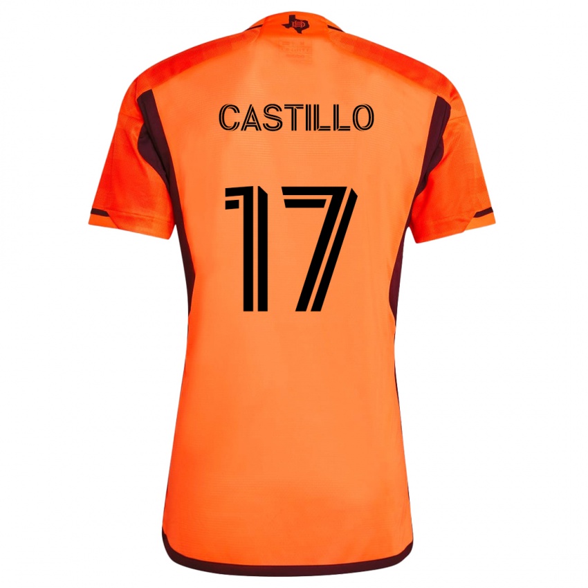 Criança Camisola Joyner Castillo #17 Laranja Preto Principal 2024/25 Camisa Brasil