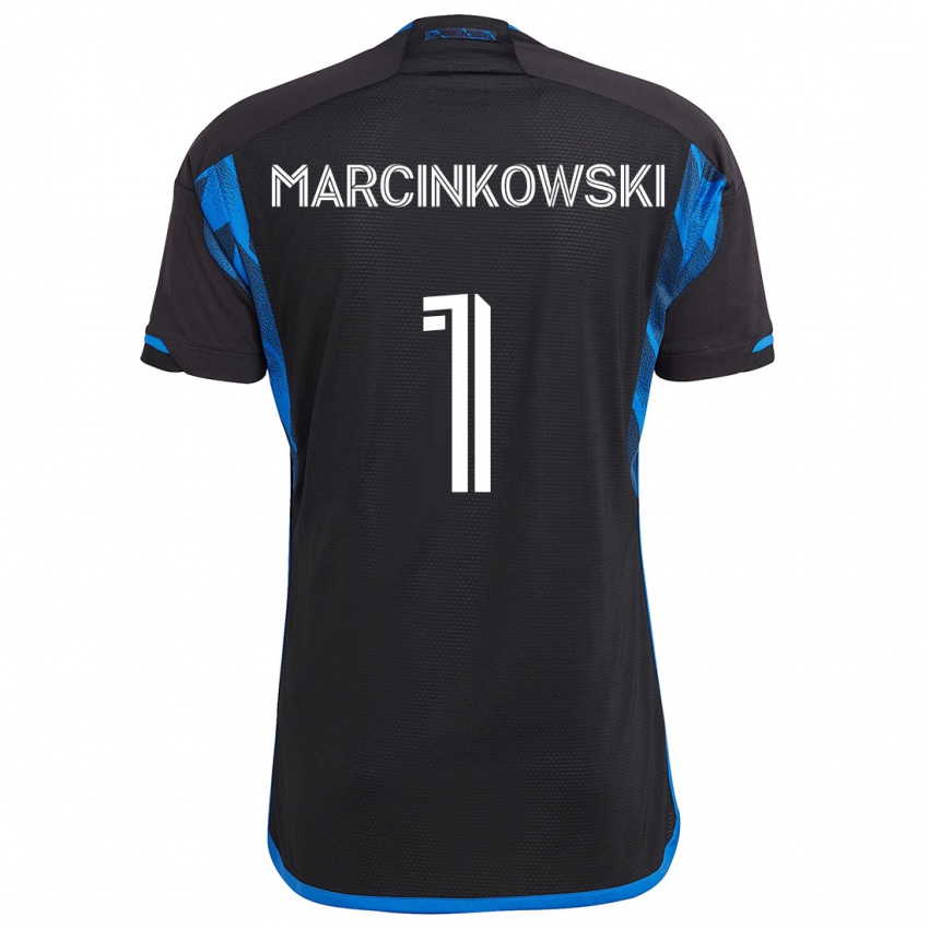 Criança Camisola Jt Marcinkowski #1 Azul Preto Principal 2024/25 Camisa Brasil