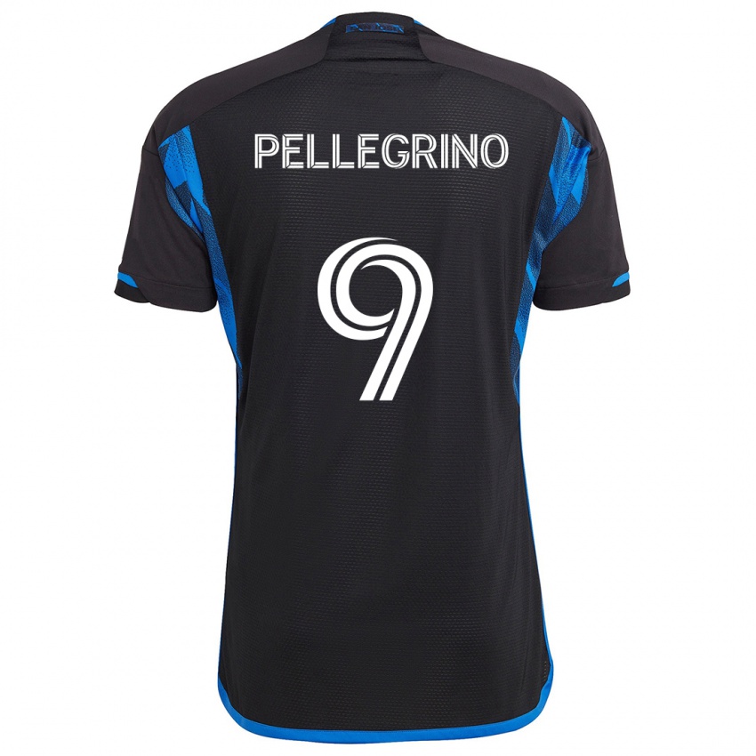 Criança Camisola Amahl Pellegrino #9 Azul Preto Principal 2024/25 Camisa Brasil