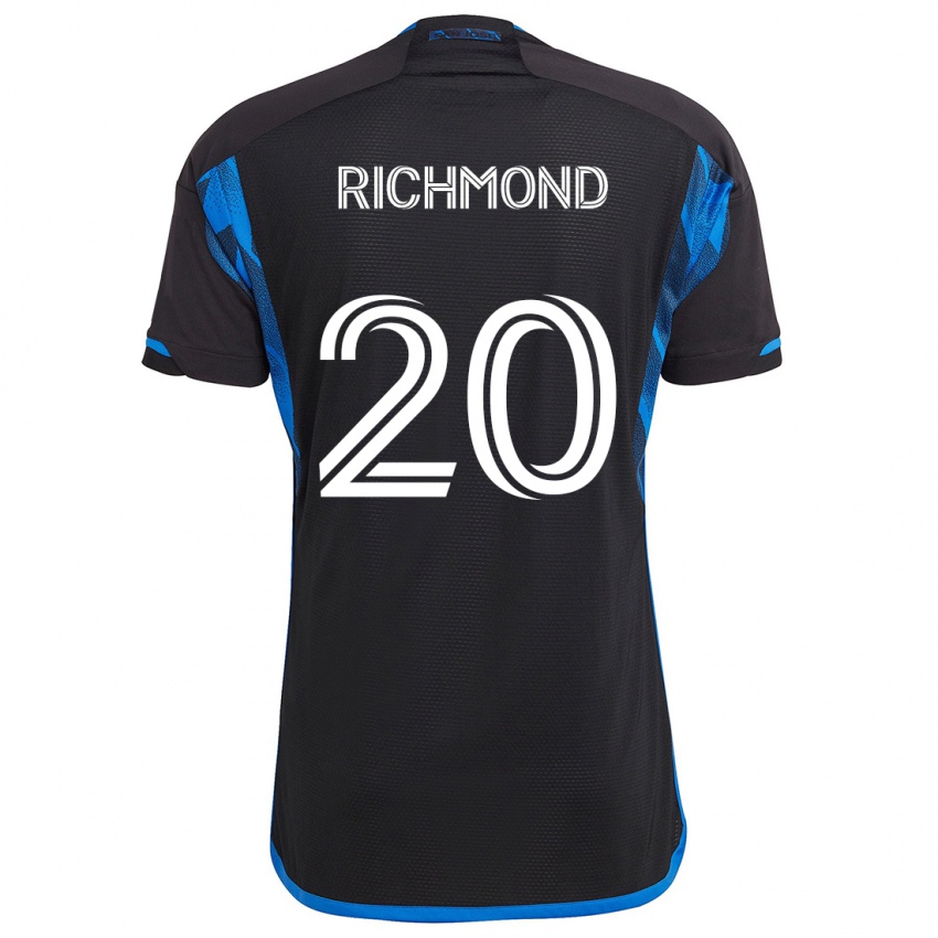 Criança Camisola Will Richmond #20 Azul Preto Principal 2024/25 Camisa Brasil