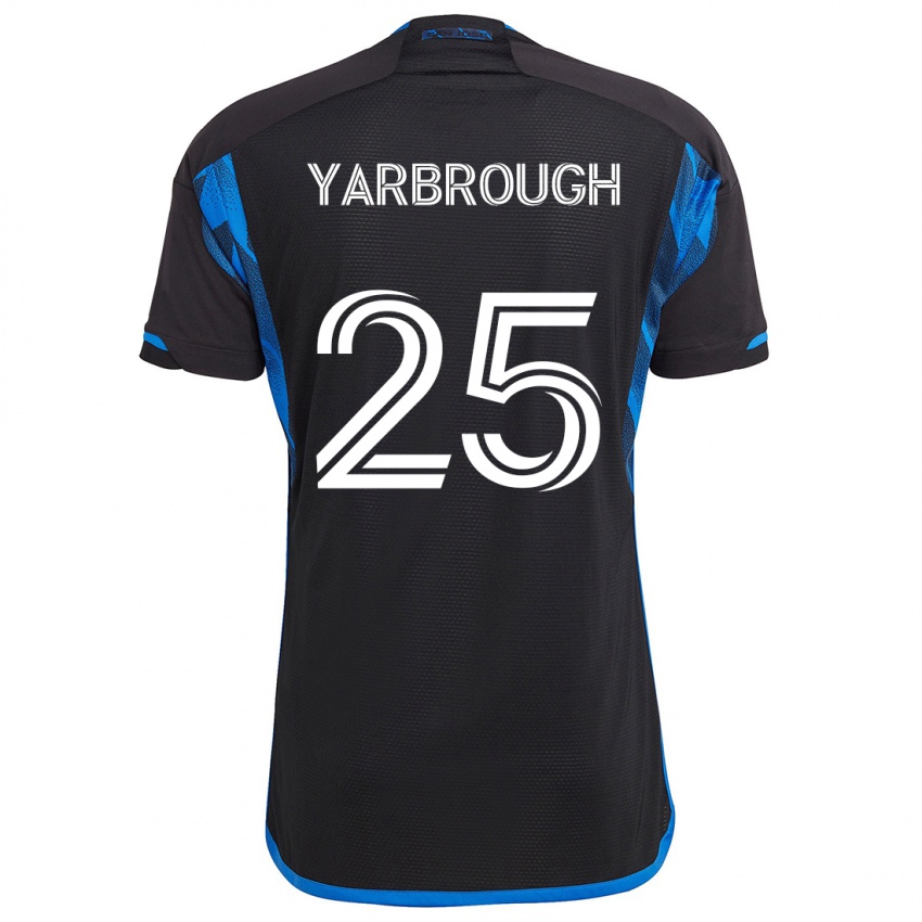 Criança Camisola William Yarbrough #25 Azul Preto Principal 2024/25 Camisa Brasil