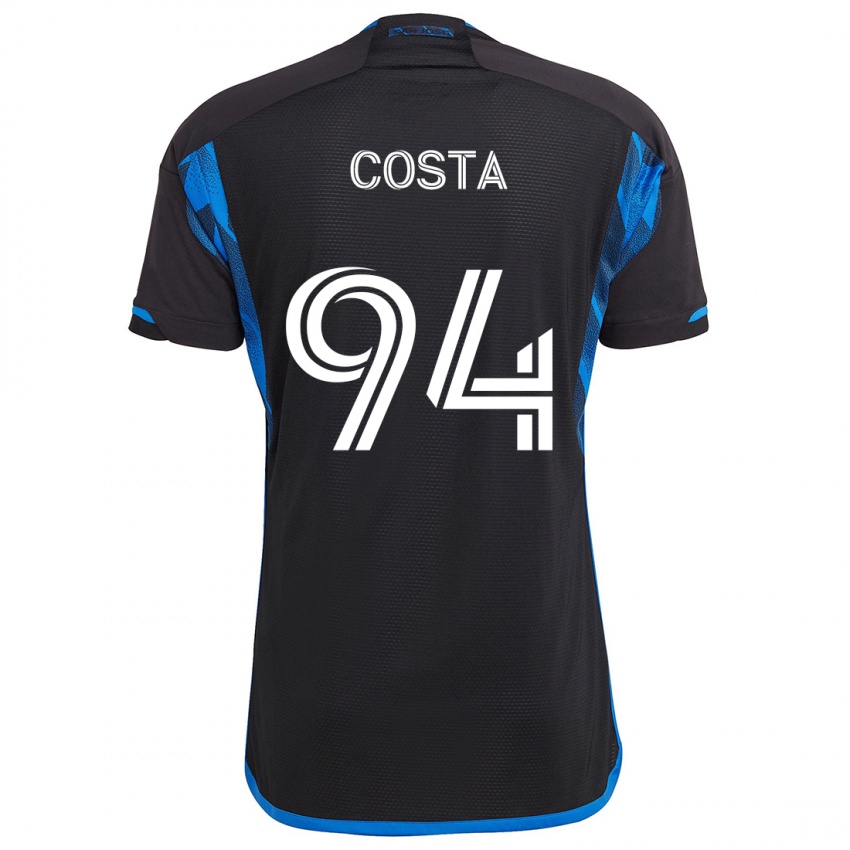 Criança Camisola Vítor Costa #94 Azul Preto Principal 2024/25 Camisa Brasil