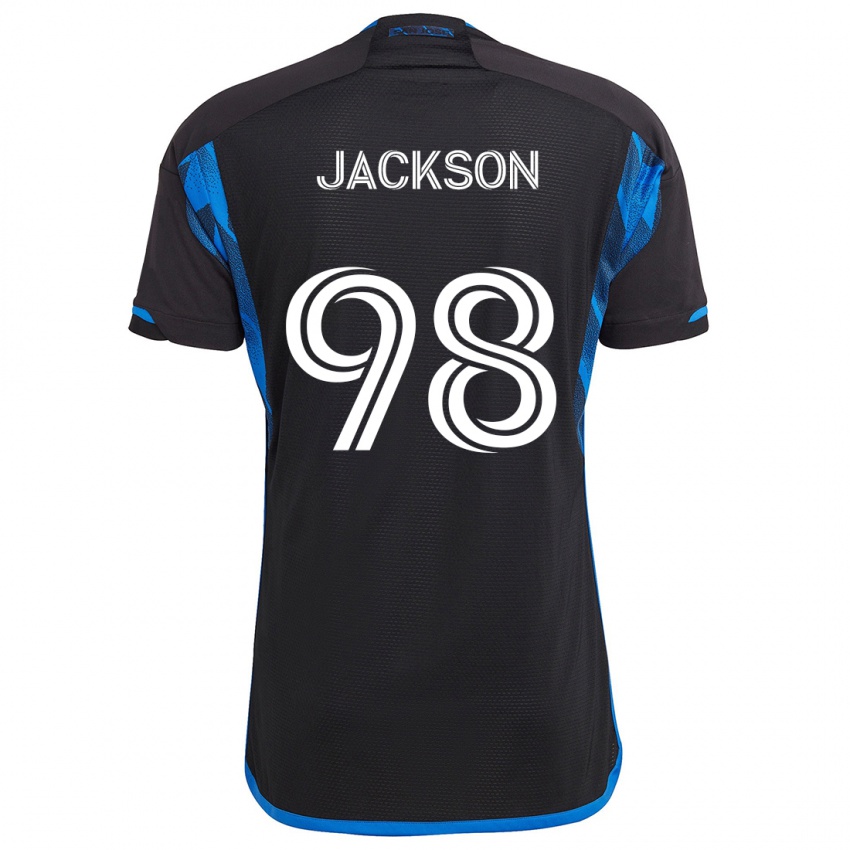 Criança Camisola Jacob Jackson #98 Azul Preto Principal 2024/25 Camisa Brasil