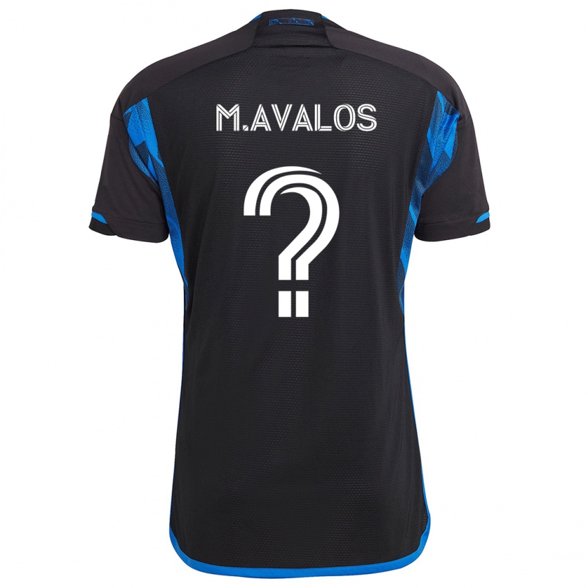 Criança Camisola Marcelo Avalos #0 Azul Preto Principal 2024/25 Camisa Brasil