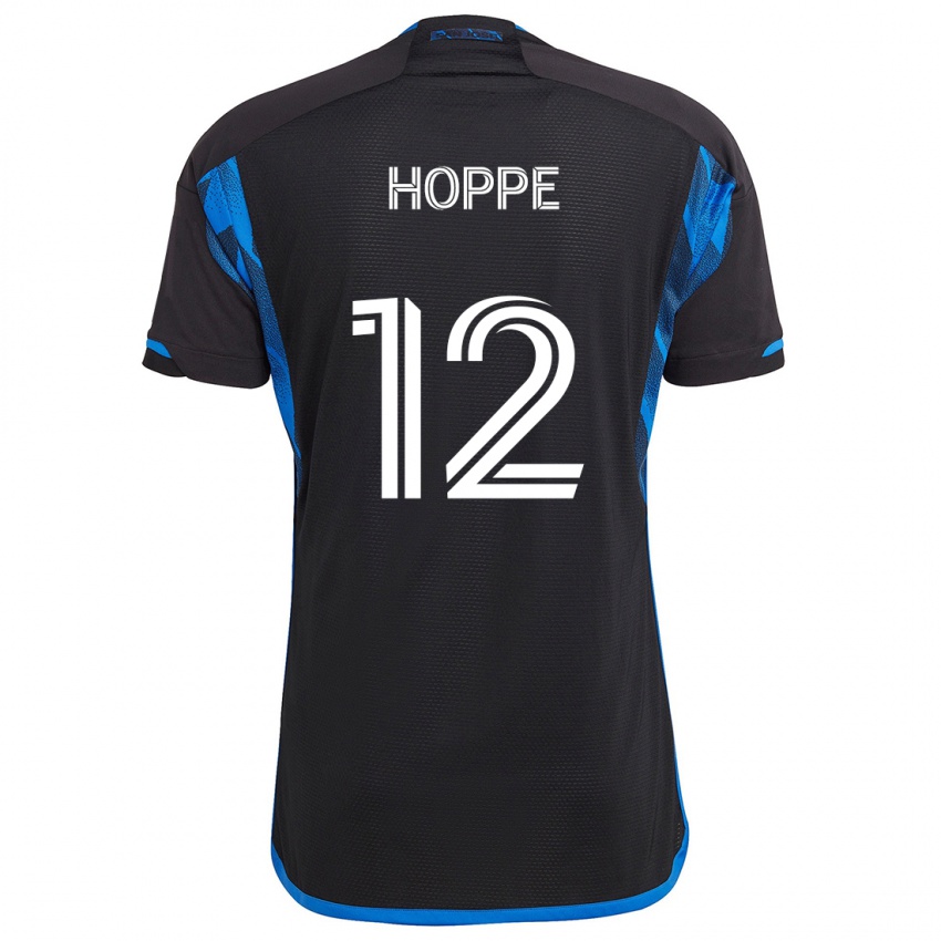 Criança Camisola Matthew Hoppe #12 Azul Preto Principal 2024/25 Camisa Brasil