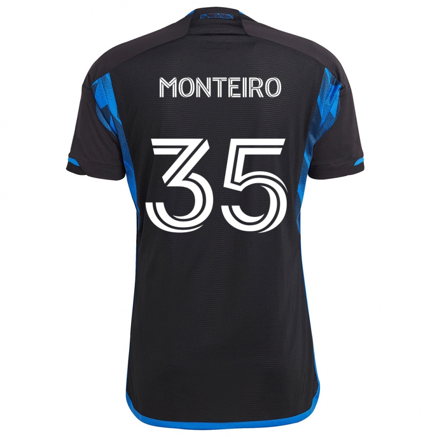 Criança Camisola Jamiro Monteiro #35 Azul Preto Principal 2024/25 Camisa Brasil