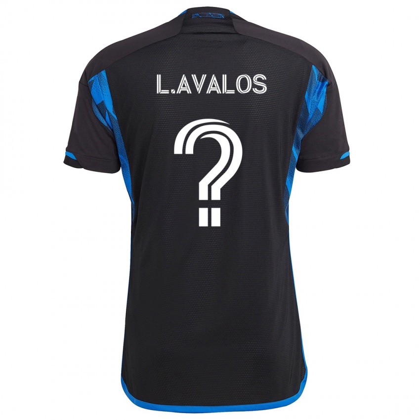 Criança Camisola Lorenzo Avalos #0 Azul Preto Principal 2024/25 Camisa Brasil