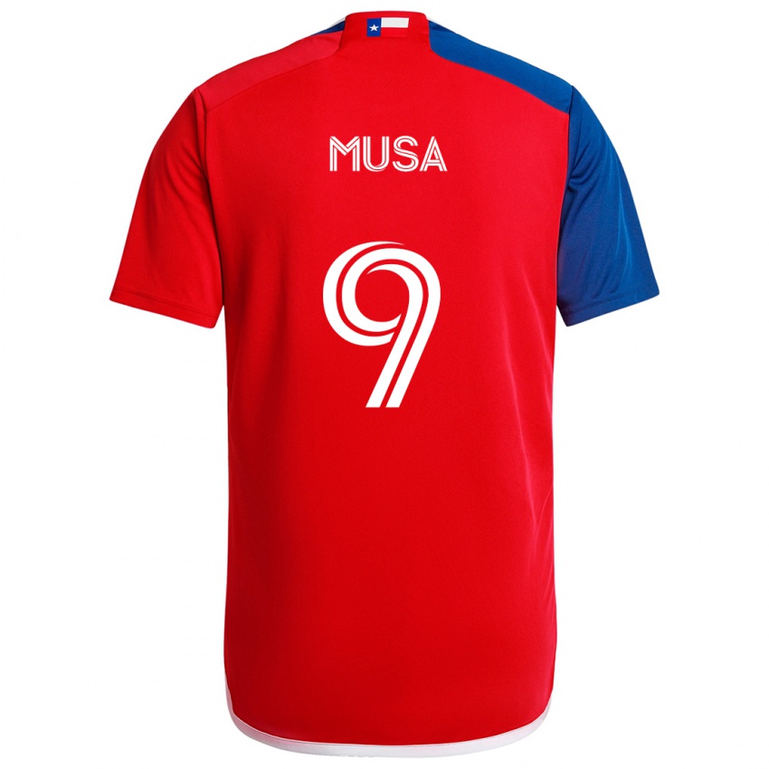 Criança Camisola Petar Musa #9 Azul Vermelho Principal 2024/25 Camisa Brasil