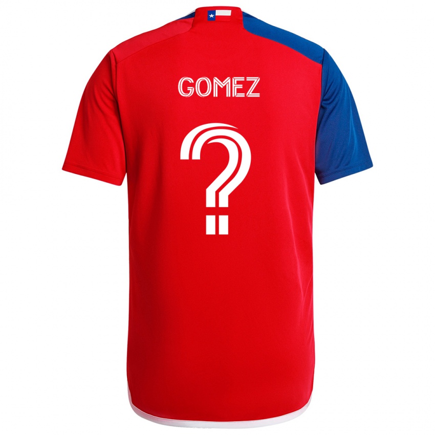 Criança Camisola Victor Gomez #0 Azul Vermelho Principal 2024/25 Camisa Brasil