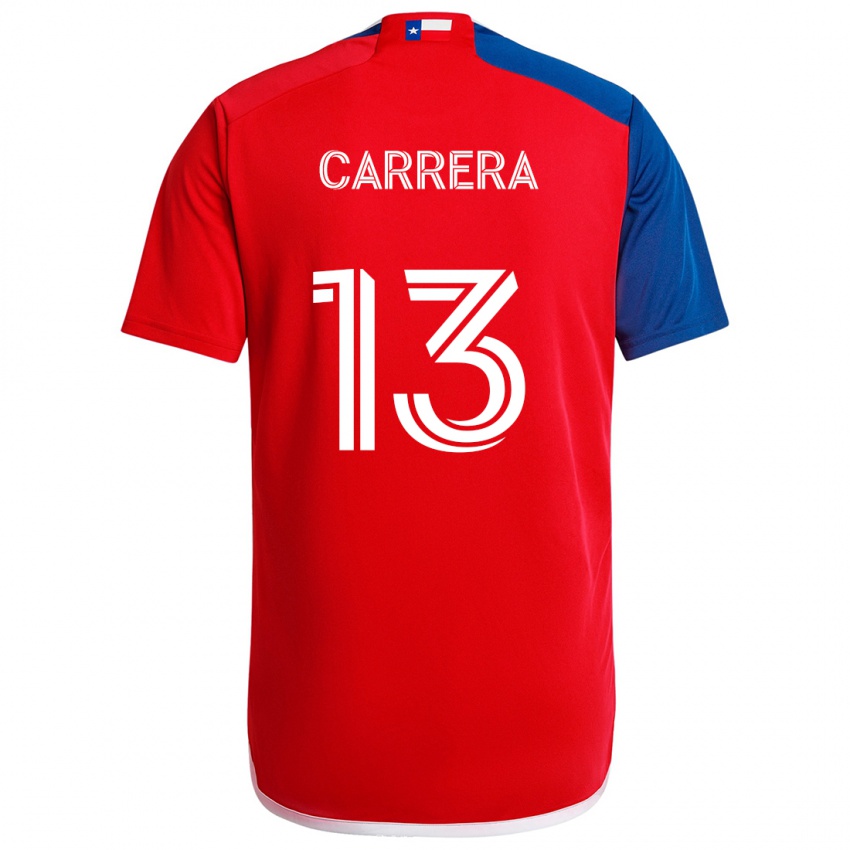 Criança Camisola Antonio Carrera #13 Azul Vermelho Principal 2024/25 Camisa Brasil