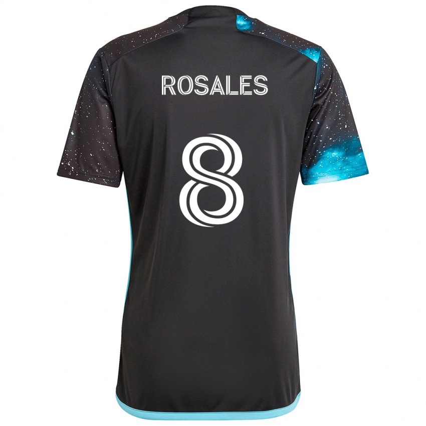 Criança Camisola Joseph Rosales #8 Preto Azul Principal 2024/25 Camisa Brasil