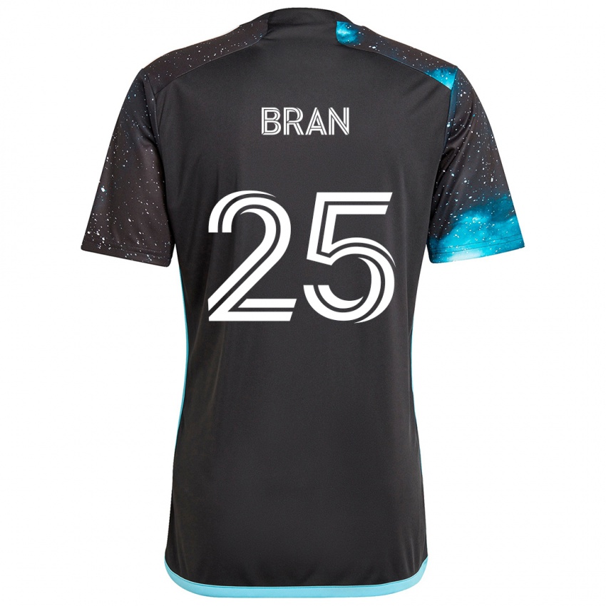 Criança Camisola Alejandro Bran #25 Preto Azul Principal 2024/25 Camisa Brasil